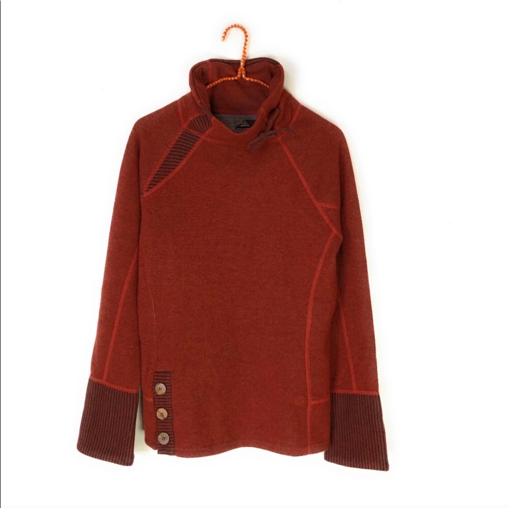 2/$60. Prana Lucia Burnt Rust Orange Wool Pullover